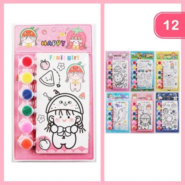 FRUIT GIRL PAINT SET (12 UNITS)