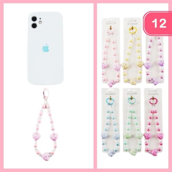 BEADED PHONE LANYARD (12 UNITS)