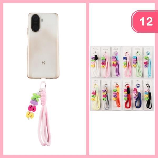 KISS PENDANT ROPE PHONE LANYARD (12 UNITS)