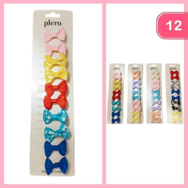 MINI HAIR BOWS (12 UNITS)