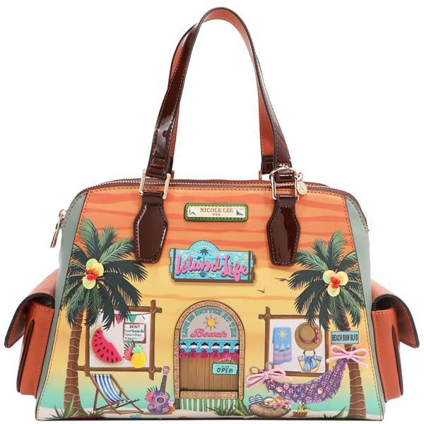 NICOLE LEE SUN AND SAND TOTE HANDBAG