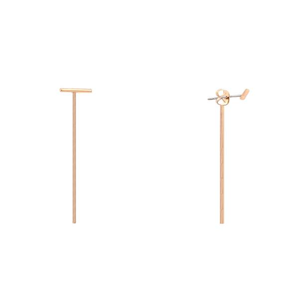METAL BAR DROP EARRING