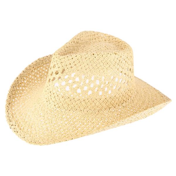 STRAW STRAP COWBOY SUN HAT