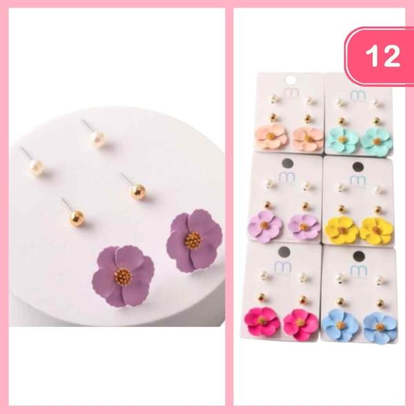 MATT POPPY EARRING SET (12 UNITS)