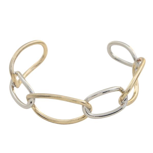 SODAJO LINK CUFF GOLD DIPPED BRACELET