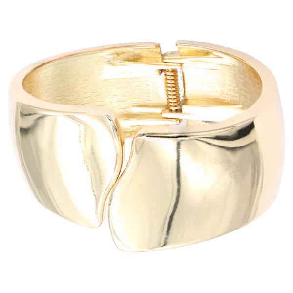 GOLD PLATED HINGED BANGLE BRACELET
