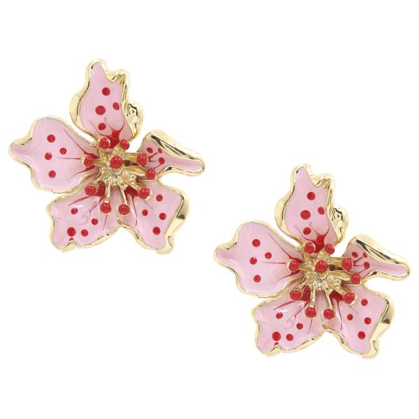 FLOWER METAL EARRING
