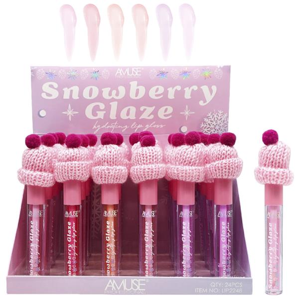AMUSE SNOWBERRY GLAZE LIP GLOSS (24 UNITS)