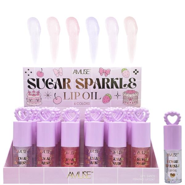 AMUSE SUGAR SPARKLE LIP OIL (24 UNITS)