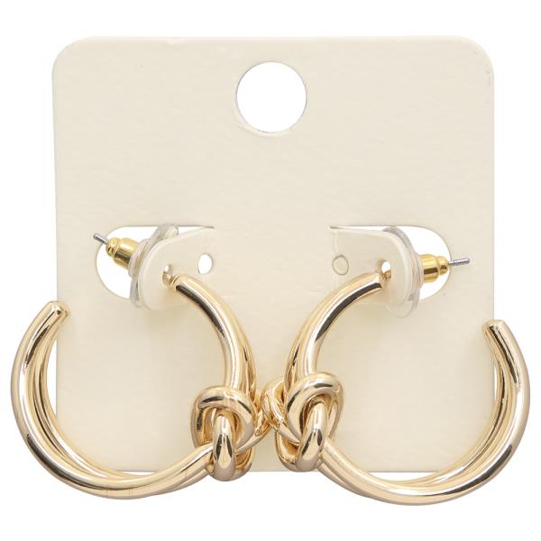 KNOT OPEN HOOP EARRING