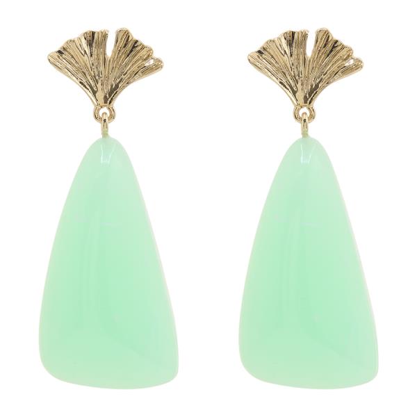 LARGE DANGLE GEM EARRING