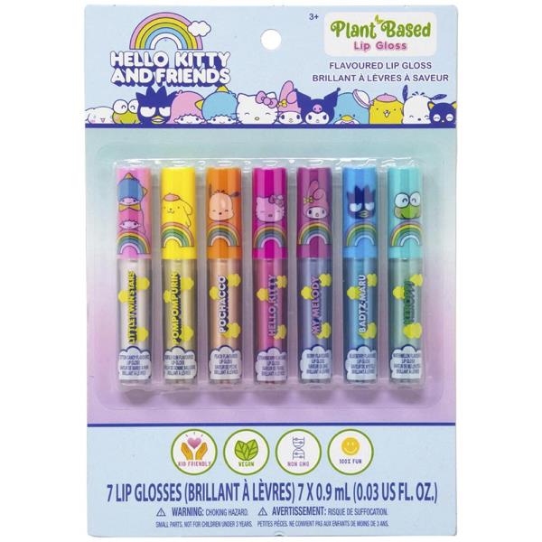 HELLO KITTY AND FRIENDS 7PC LIP GLOSS