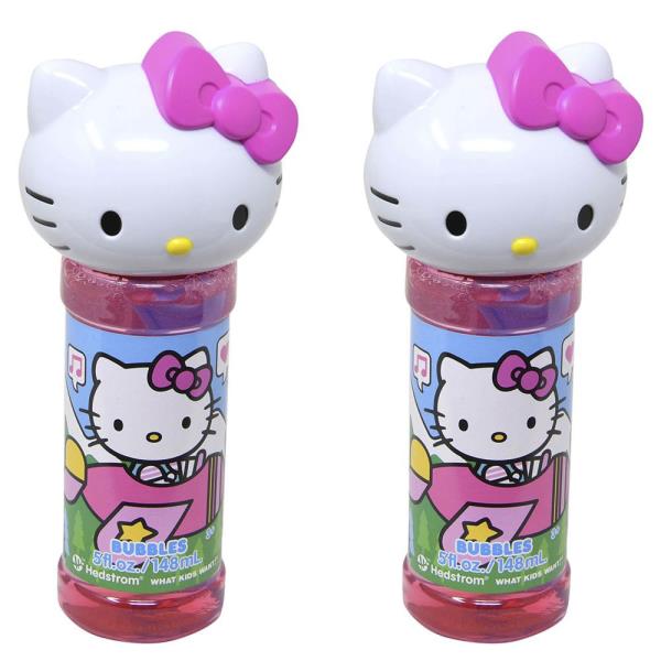 HELLO KITTY 5OZ BUBBLE BOTTLE W SCULPTED TOP