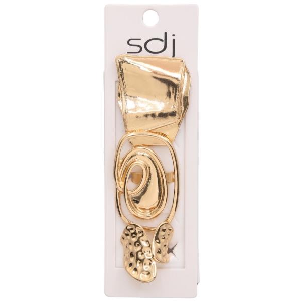 SDJ ORGANIC METAL MULTI RING SET