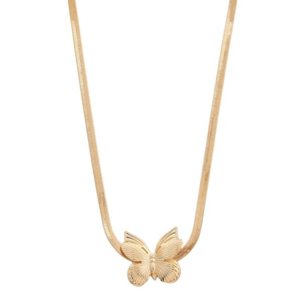 SDJ BUTTERFLY PENDANT NECKLACE