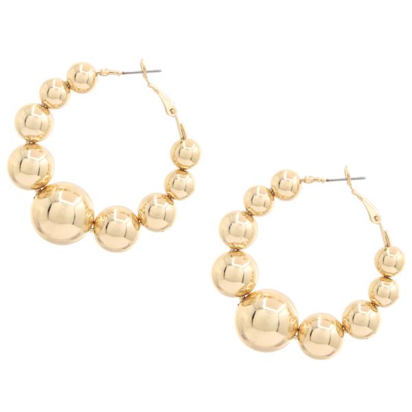 SDJ BEAD HOOP EARRING