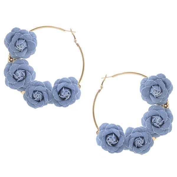 SDJ FLOWER HOOP EARRING