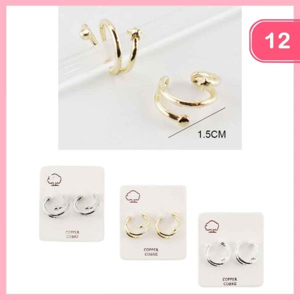 LAYERED HOOP EARRING (12 UNITS)
