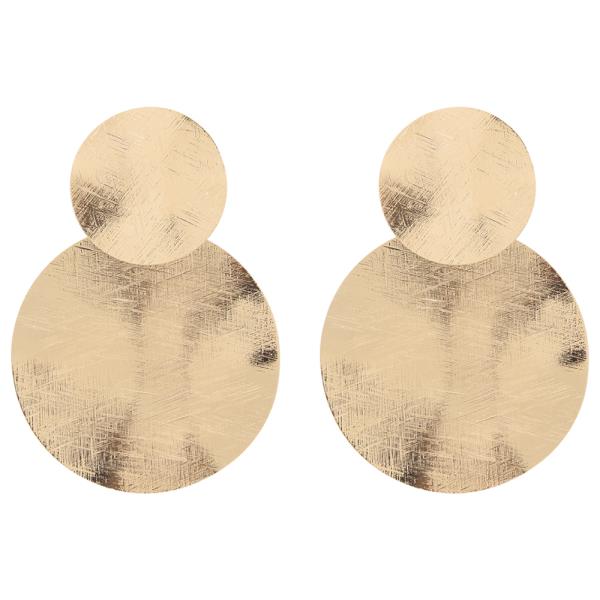 SDJ DOUBLE CIRCLE METAL EARRING