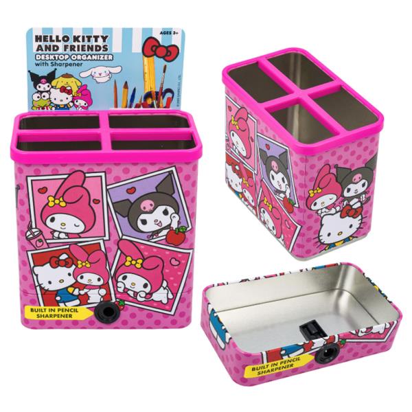 HELLO KITTY AND FRIENDS DESKTOP ORGANIZER WITH SHARPENER