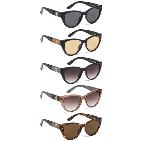 ROUND CAT EYE SUNGLASSES 1DZ