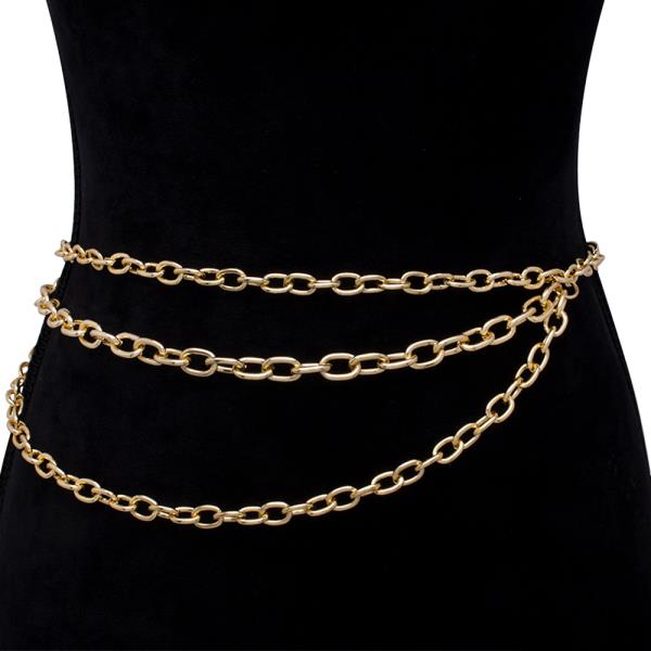 TRIPLE LAYER CHAIN LINK HOOK BELT
