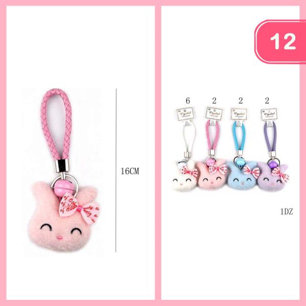 CUTE BUNNY KEYCHAIN (12 UNITS)