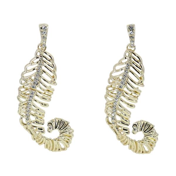 METAL SEAHORSE DANGLE EARRING