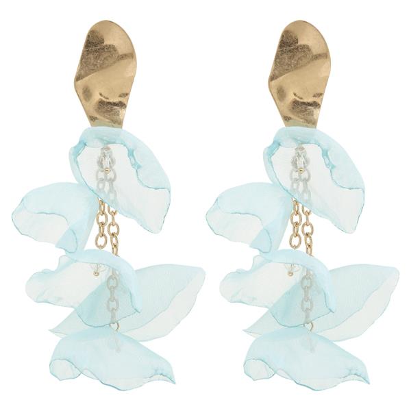 FLORAL PETAL LAYER DROP EARRING