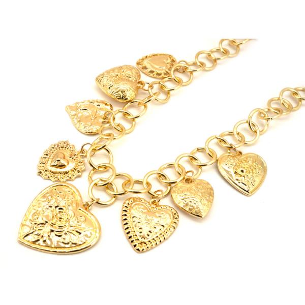 HEART CHARMS NECKLACE