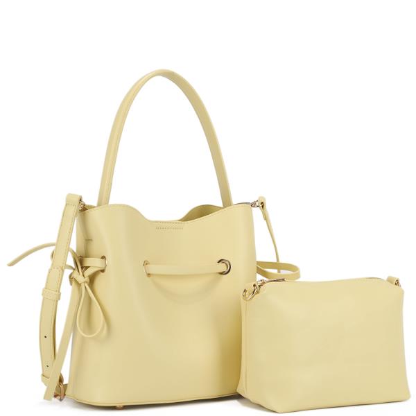 2IN1 SMOOTH DESIGN TOTE BAG W POUCH SET