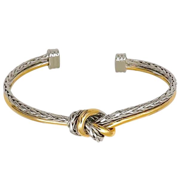BANGLE 2T PONYTAIL KNOTTED BRACELET