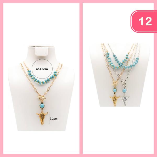 WATERN LAYERED NECKLACE (12 UNITS)