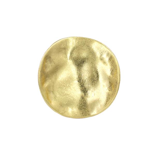 METAL HAMMERED DISC STATEMENT RING
