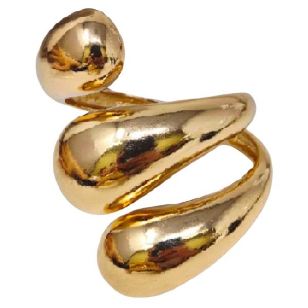 METAL SMOOTH ORGANIC CURVED BANGLE BRACELET