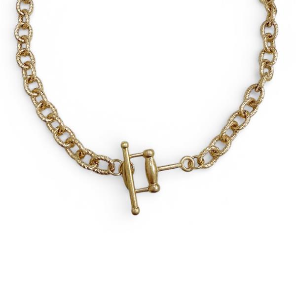METAL TOGGLE CHAIN NECKLACE