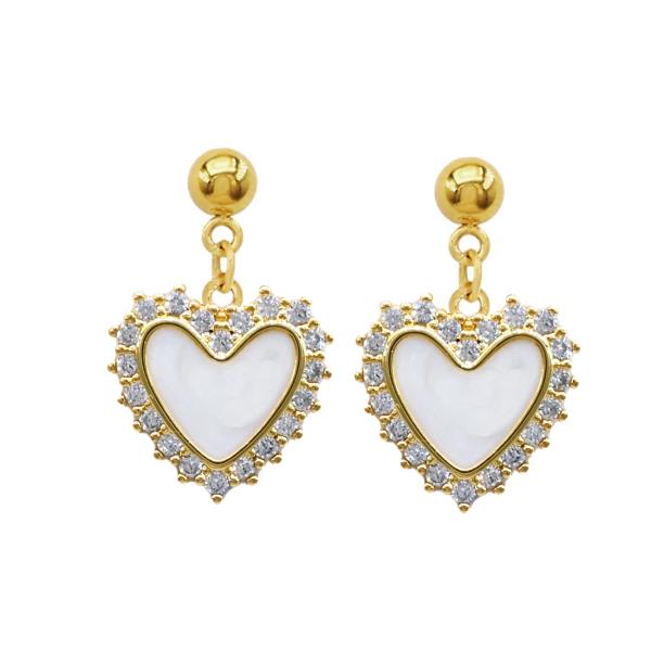 HEART STAINLESS STEEL POST EARRING