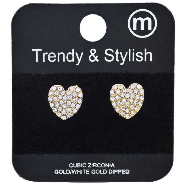 HERAT BRASS RHINESTONE EARRING