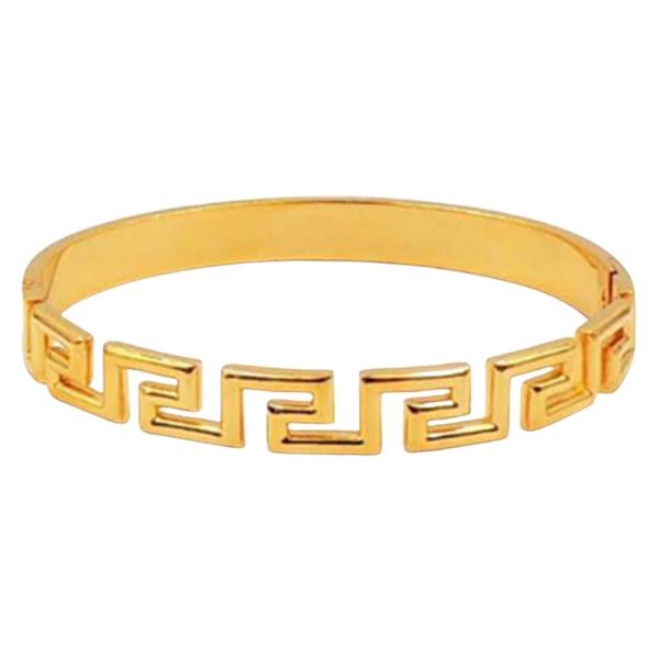 STAINLESS STEEL HOLLOW BANGLE BRACELET