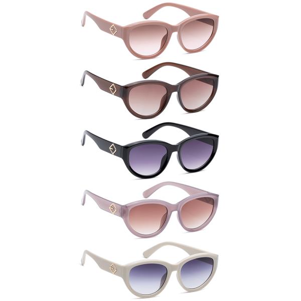MODERN ROUNDED SUNGLASSES 1DZ