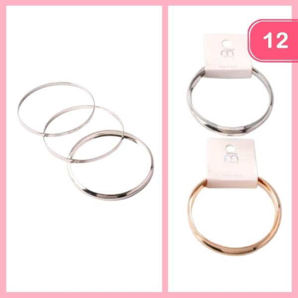 METAL BANGLE BRACELET (12 UNITS)