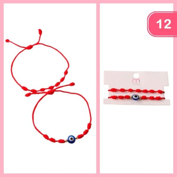 EYE KNOT PROTECTING STRING BRACELET (12 UNITS)