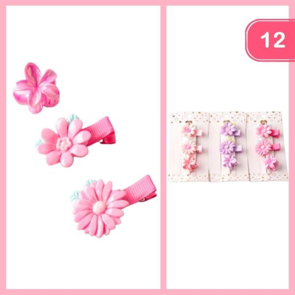 MINI FLOWER MIX CLIPS SET (12 UNITS)