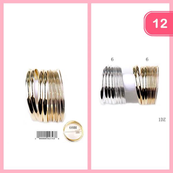 BANGLE BRACELET (12 UNITS)