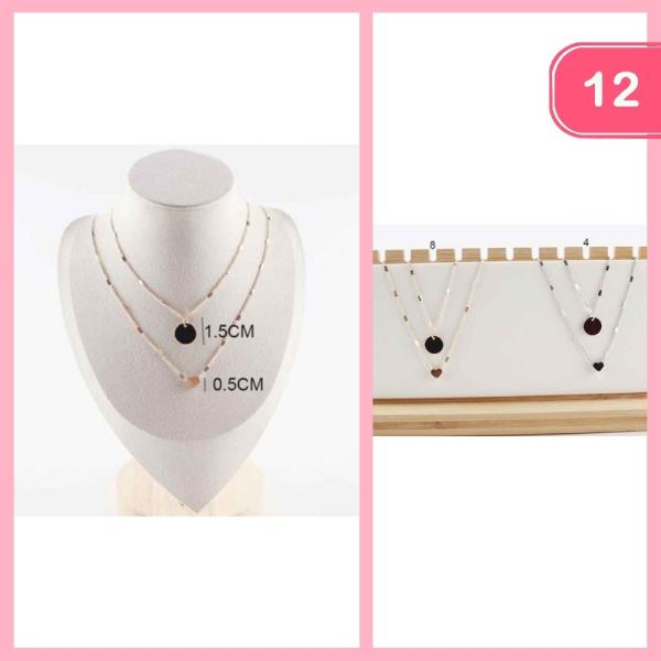 LAYERED PENDANT NECKLACE (12 UNITS)