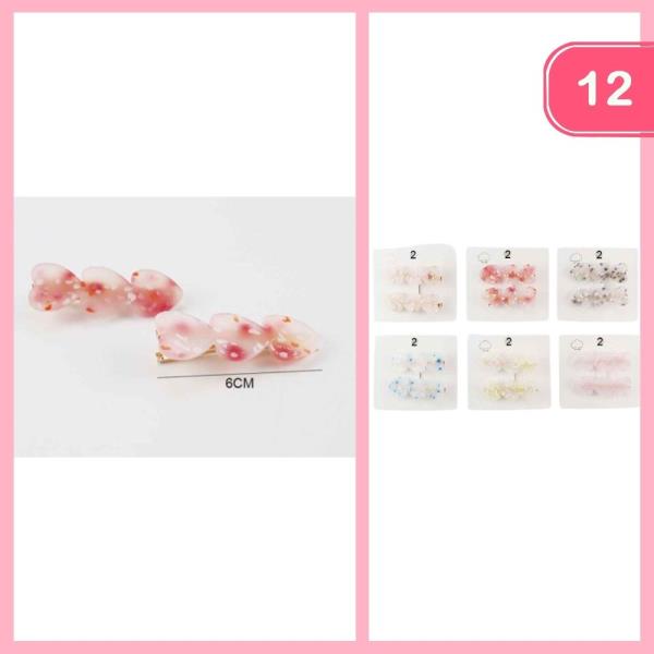HEART HAIR CLIP (12 UNITS)