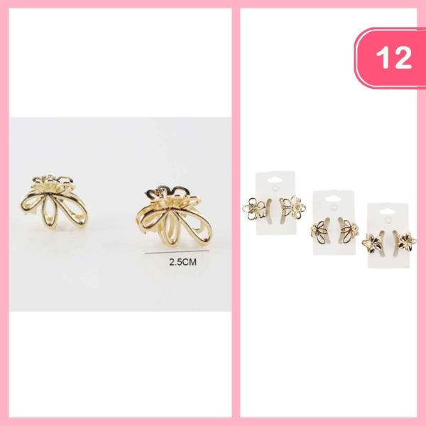 MINI FLOWER HAIR CLIPS (12 UNITS)