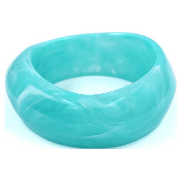 RESIN SMOOTH SQUARE BANGLE BRACELET