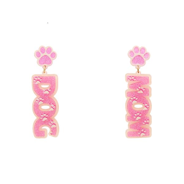 PAW DOG MOM DROP EARRING
