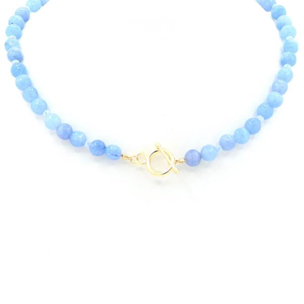 SEMI BEADED TOGGLE NECKLACE